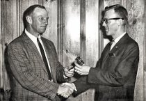 Optimist Club - gavel handover